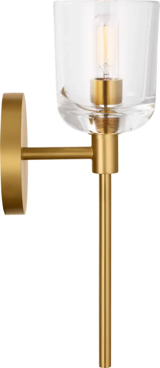 Hartley Small Bath Sconce in Burnished Brass - Image 2