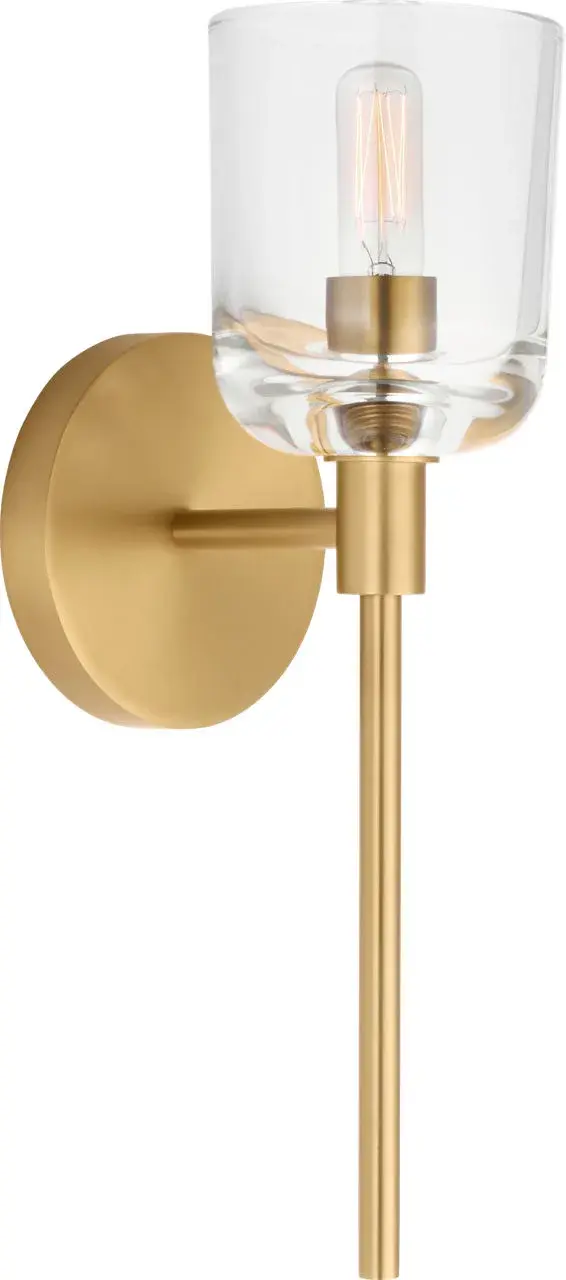 Hartley Small Bath Sconce in Burnished Brass - Image 4