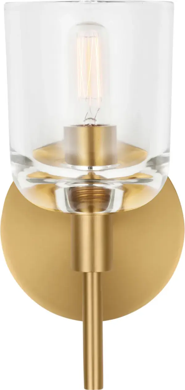 Hartley Small Bath Sconce in Burnished Brass - Image 5