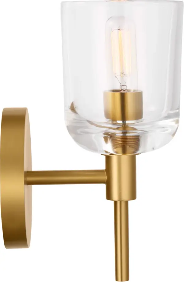 Hartley Small Bath Sconce in Burnished Brass - Image 7