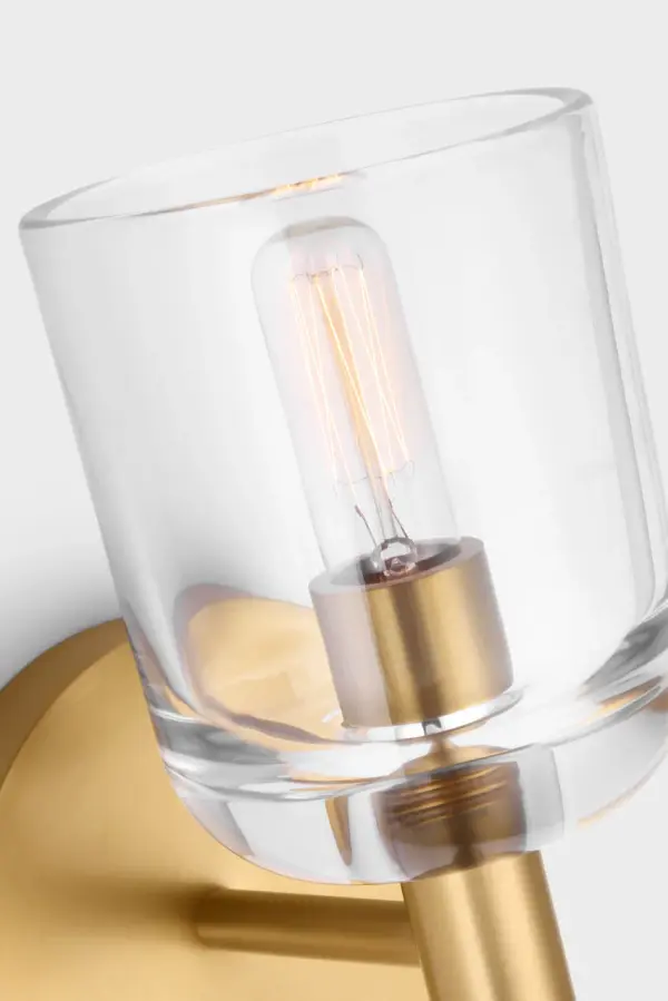 Hartley Small Bath Sconce in Burnished Brass - Image 8