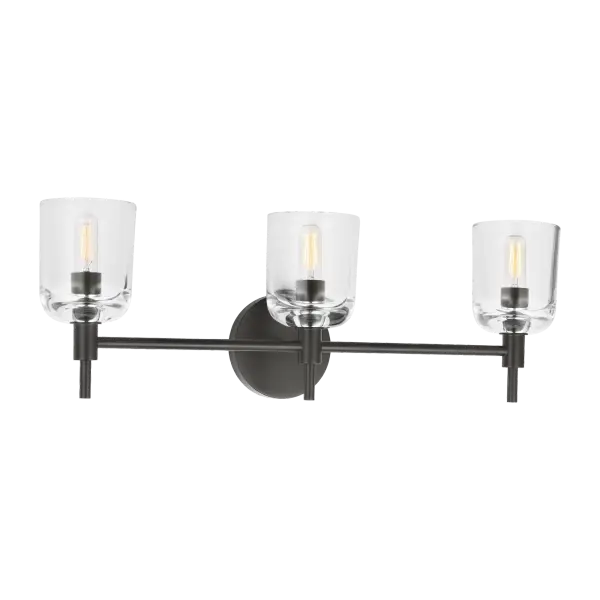 Hartley 3-Light Vanity in Aged Iron - Image 1