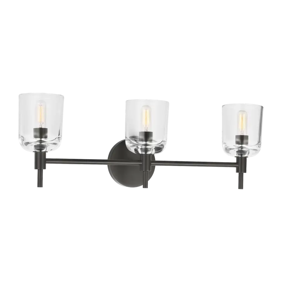 Hartley 3-Light Vanity in Aged Iron - Image 3