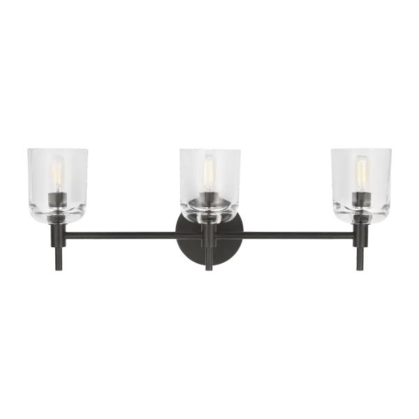 Hartley 3-Light Vanity in Aged Iron - Image 5
