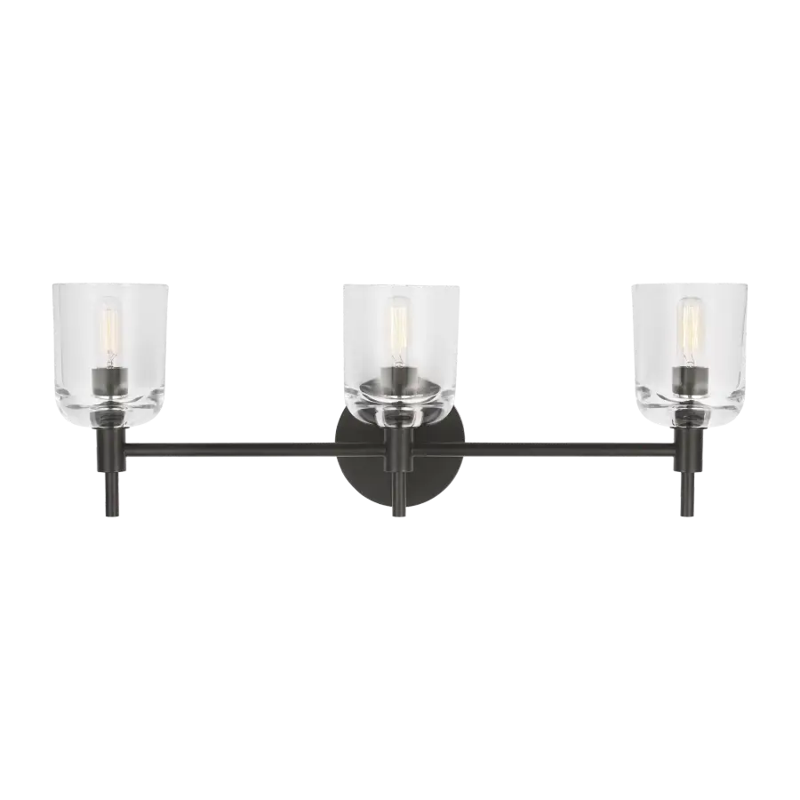 Hartley 3-Light Vanity in Aged Iron - Image 5