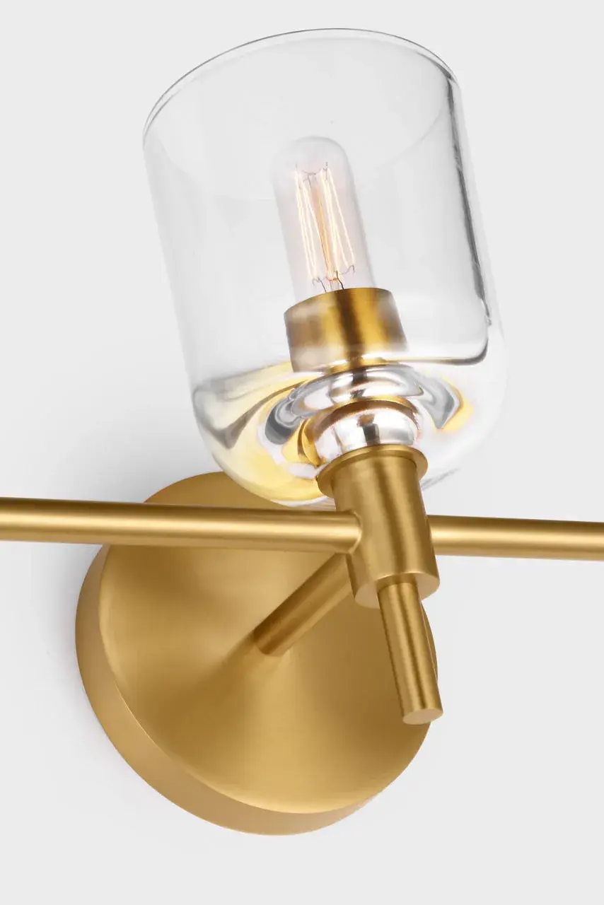 Hartley 3-Light Vanity in Burnished Brass - Image 4