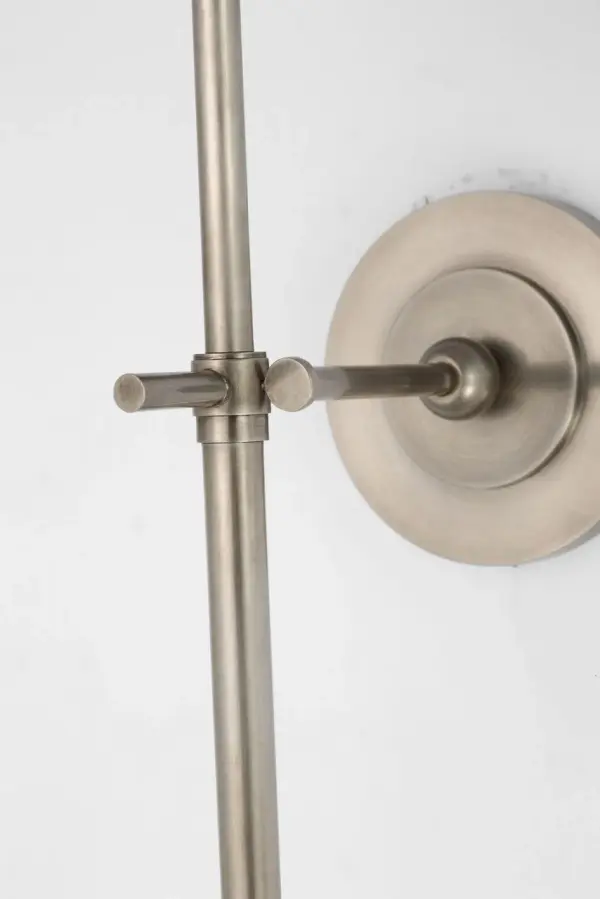 Bryant 27" Cordless Tail Sconce in Antique Nickel with Linen Shade - Image 11