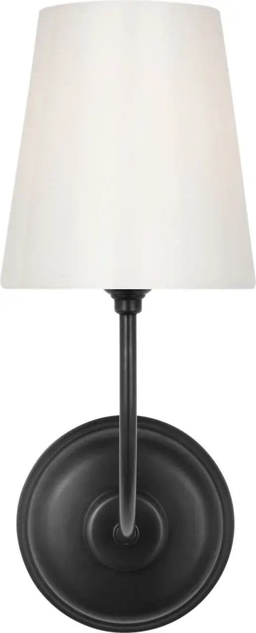 Vendome Single Bath Sconce in Bronze with White Glass - Image 3