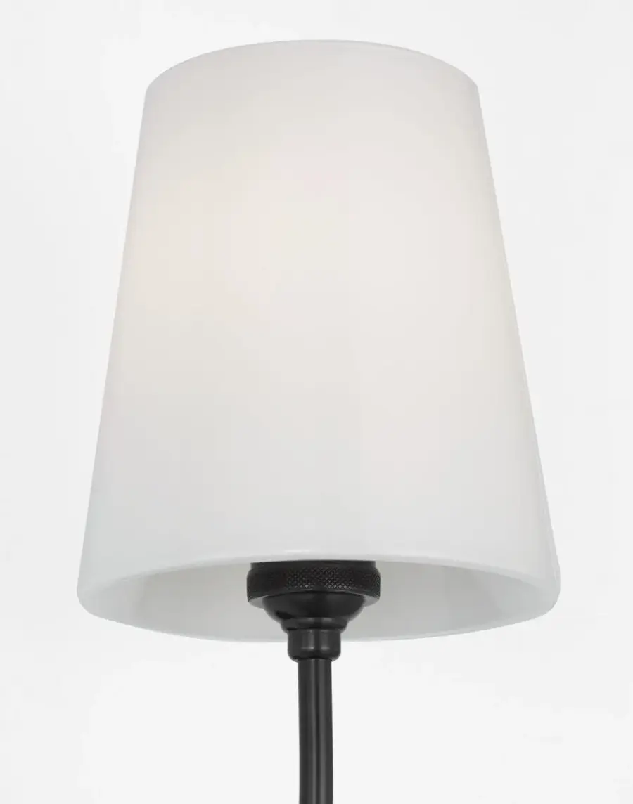 Vendome Single Bath Sconce in Bronze with White Glass - Image 5