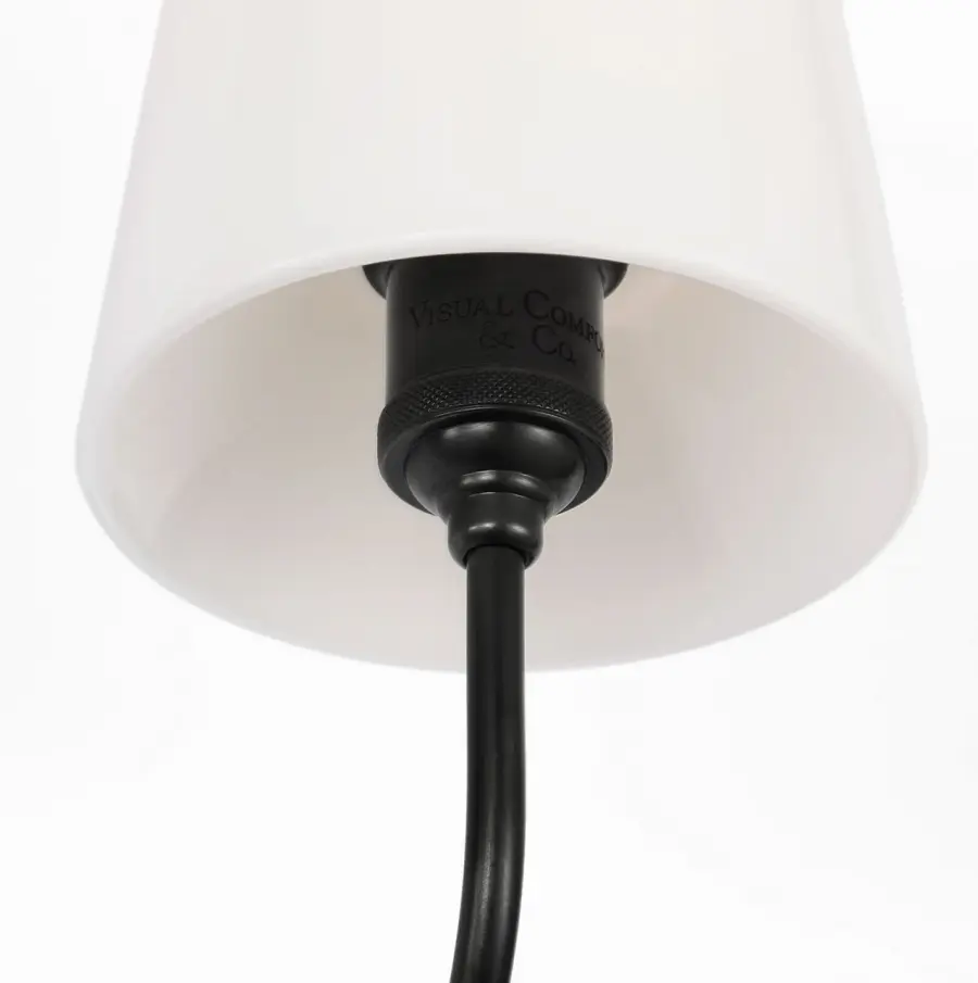 Classic Double Sconce with Timeless Bronze Finish and White Glass Shades - Image 5