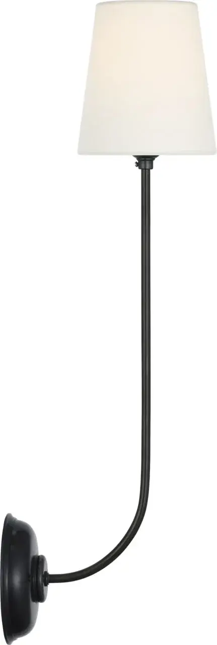 Vendome 26" Single Sconce in Bronze with Linen Shade - Image 4