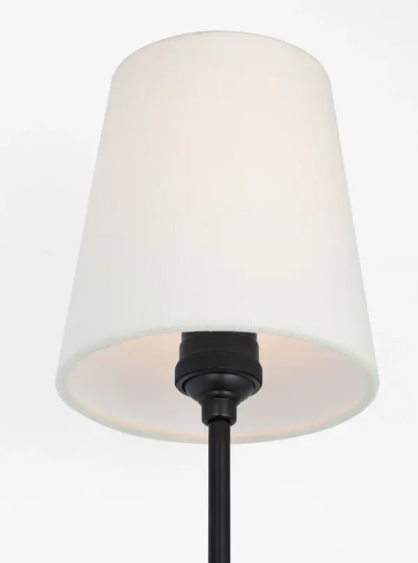 Vendome 26" Single Sconce in Bronze with Linen Shade - Image 6