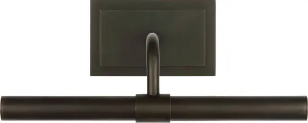 The Kidd 9" Picture Light combines traditional styling with hardwired reliability, offering focused illumination for artwork and wall displays. Its bronze finish adds warmth while the compact 9" size suits small to medium artwork.