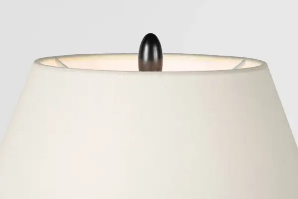 Tahiti 25" Table Lamp in Toast with Linen Shade - Image 7