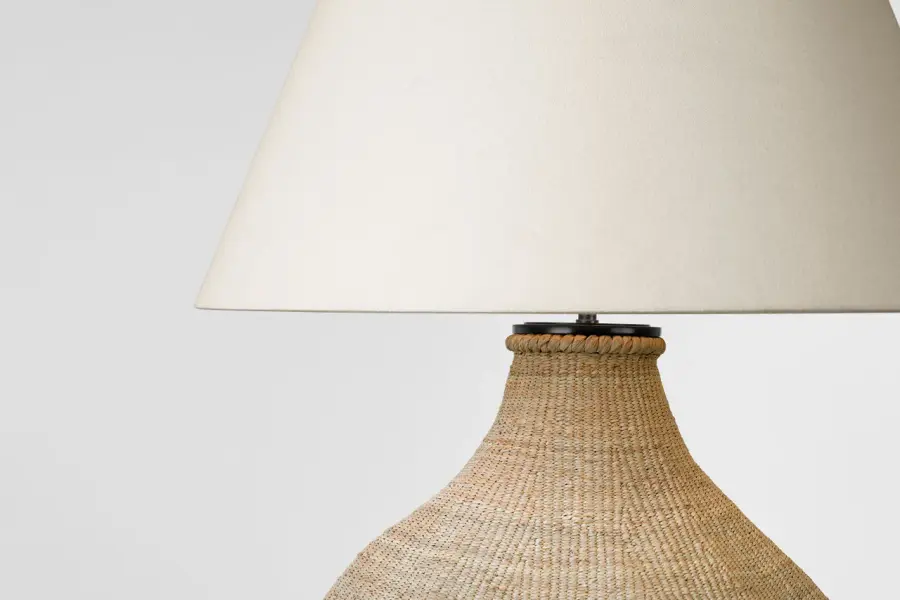 Sophisticated Coastal-Inspired Table Lamp with Natural Ash Finish - Image 5