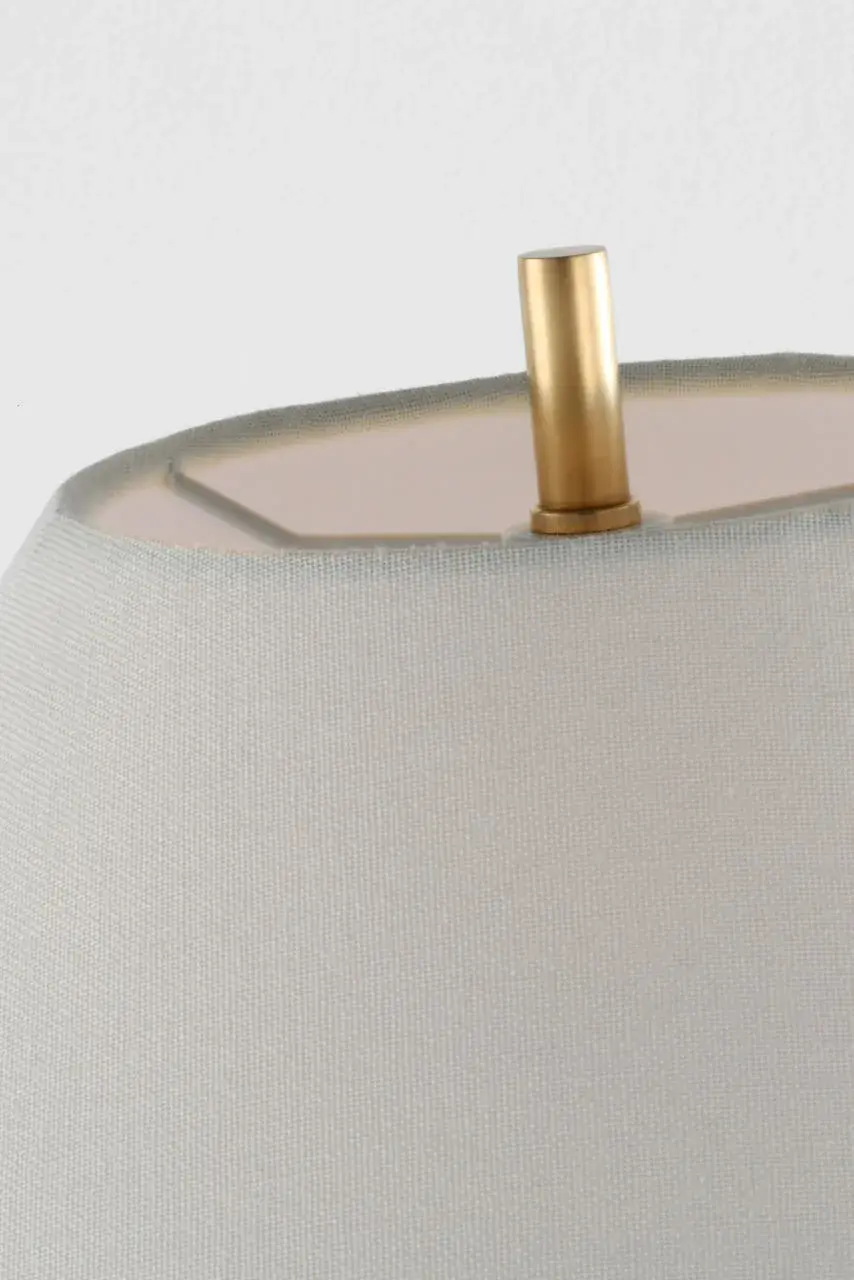 Elegant Plaster White Table Lamp with Timeless Appeal - Image 6