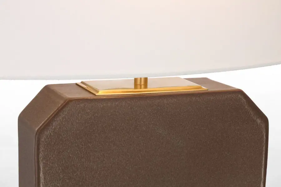 Elegant Coastal-Inspired Table Lamp with Textured Ceramic Base - Image 3