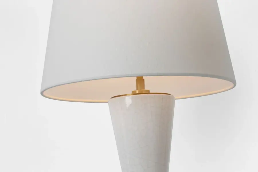 Elegant Crackled Ivory Table Lamp with Timeless Coastal Appeal - Image 7
