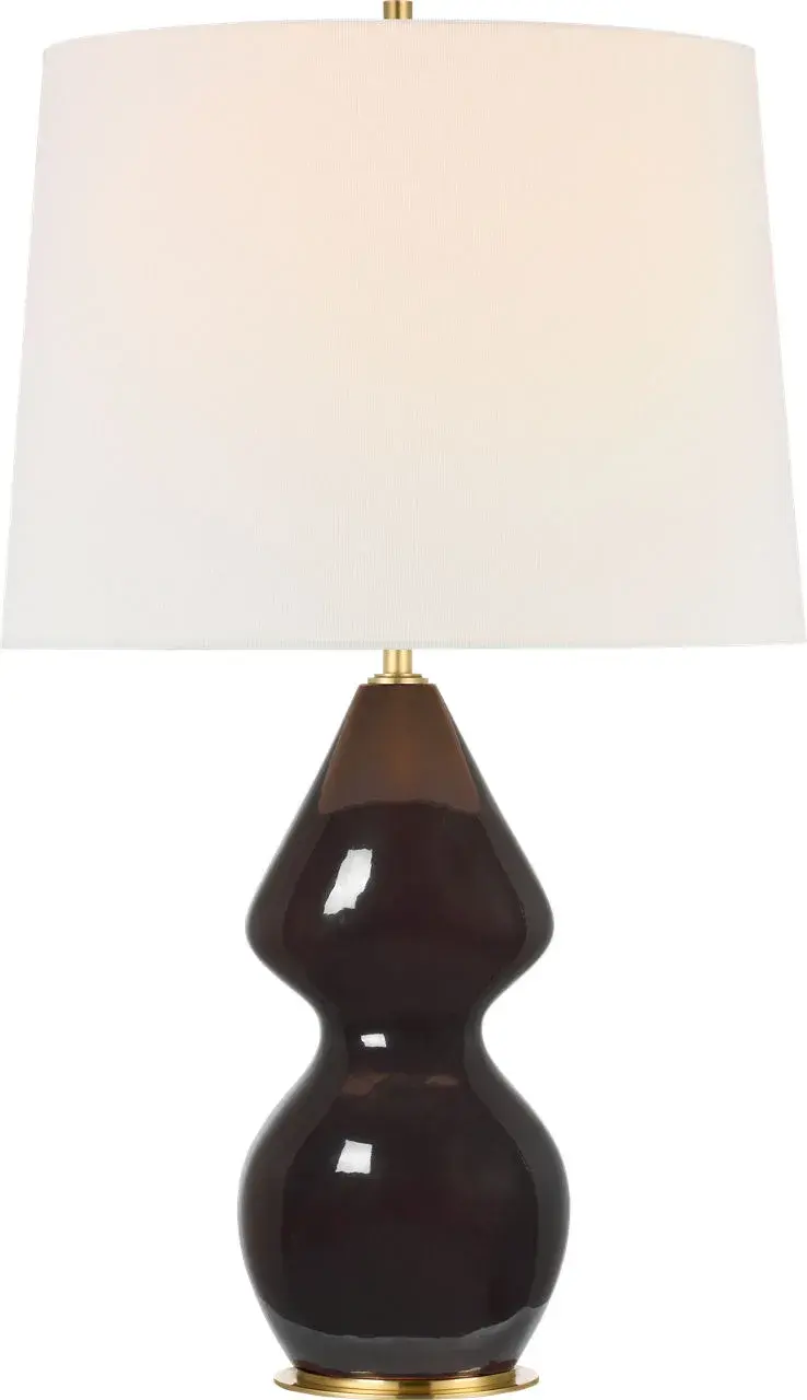 Sophisticated 30" Table Lamp with Timeless Black Caviar Finish - Image 1