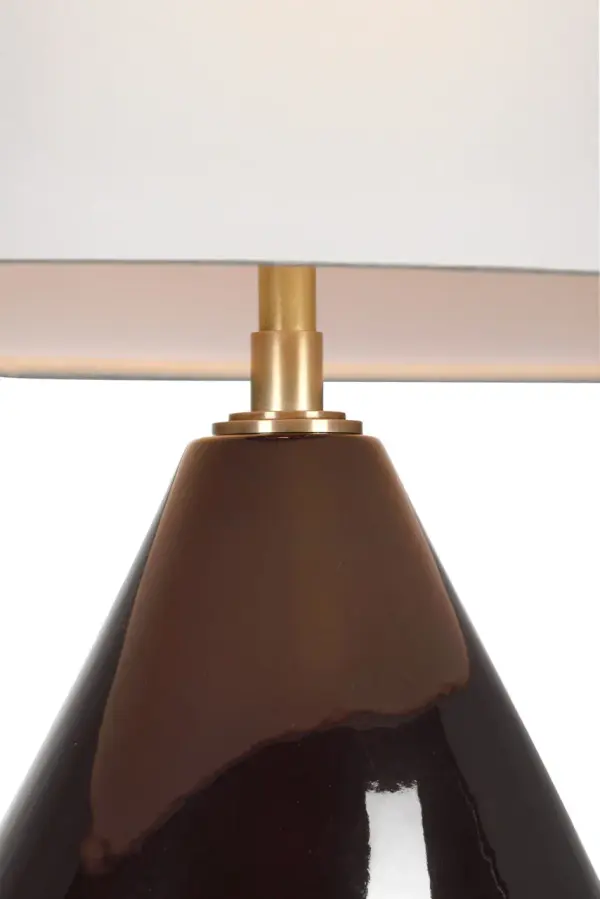 Sophisticated 30" Table Lamp with Timeless Black Caviar Finish - Image 3