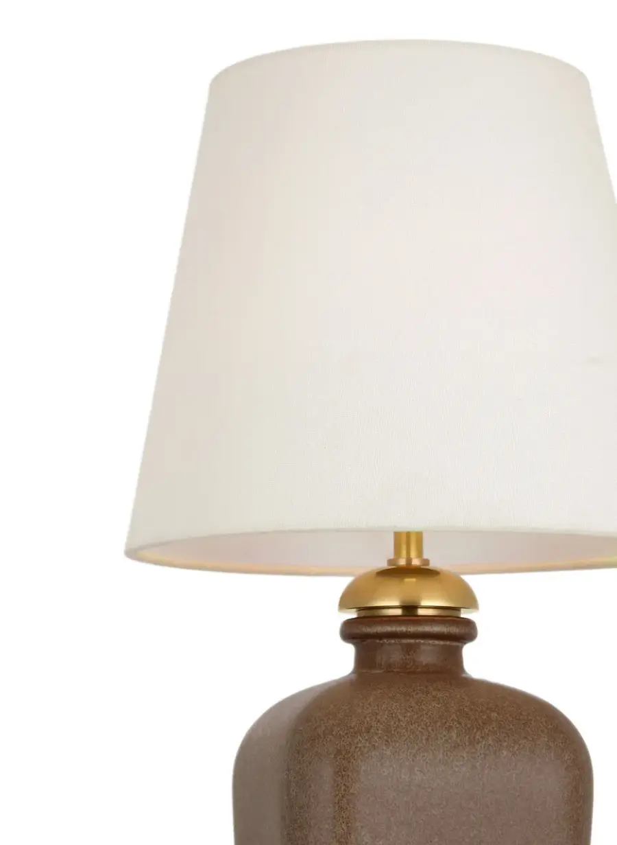 Josy 17" Cordless Table Lamp in Positano Sand with Linen Shade - Image 4