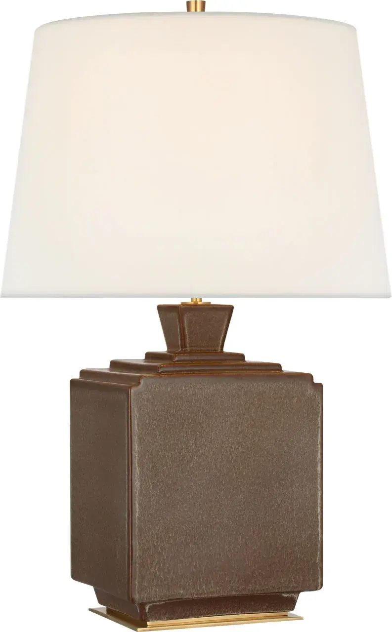 Elegant Transitional Table Lamp with Coastal-Inspired Finish - Image 1