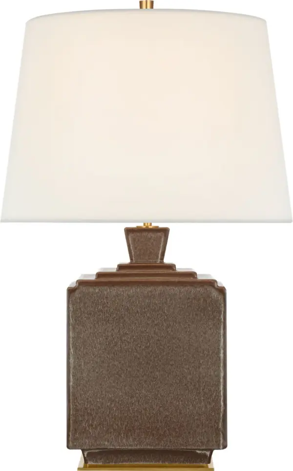 Elegant Transitional Table Lamp with Coastal-Inspired Finish - Image 3