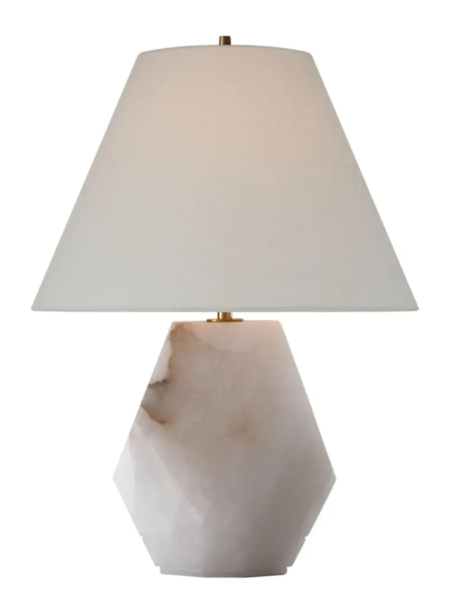 Elegant Alabaster Table Lamp with Timeless Sophistication - Image 1