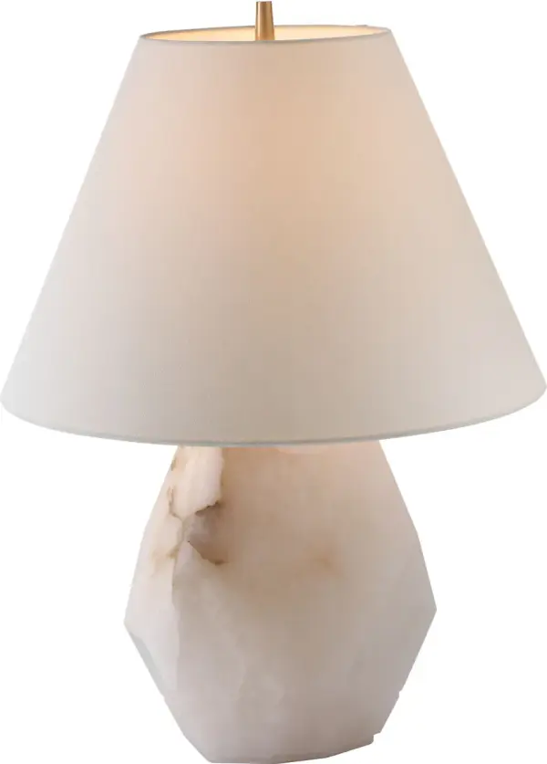 Elegant Alabaster Table Lamp with Timeless Sophistication - Image 3