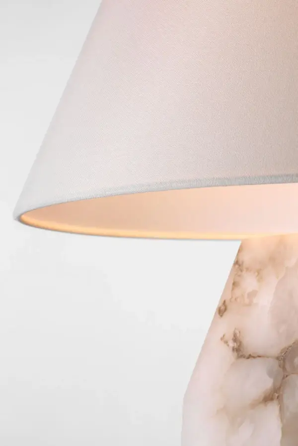 Elegant Alabaster Table Lamp with Timeless Sophistication - Image 8