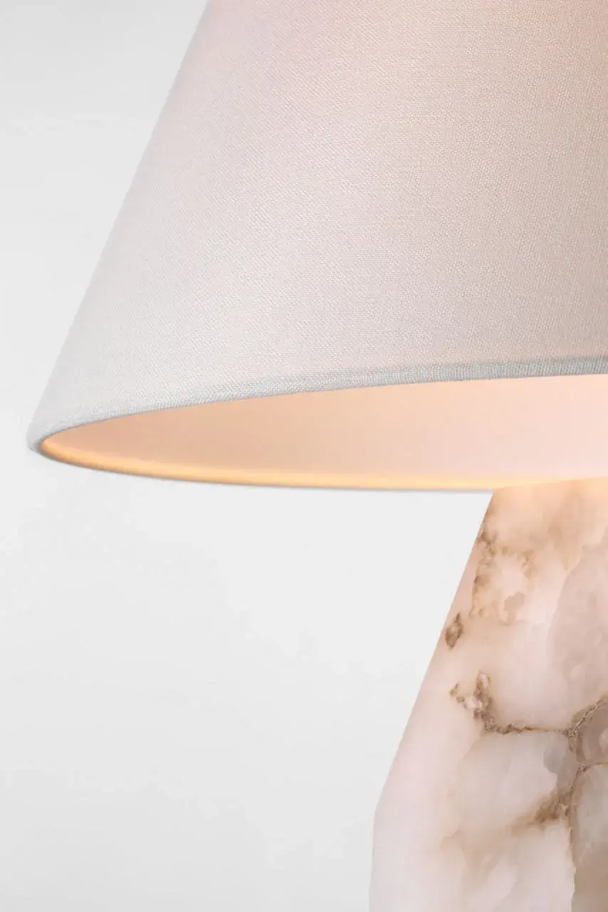 Elegant Alabaster Table Lamp with Timeless Sophistication - Image 8
