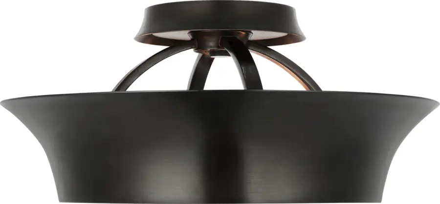 Garland 15" Dual Lit Ring Semi-Flush Mount in Aged Iron - Image 2