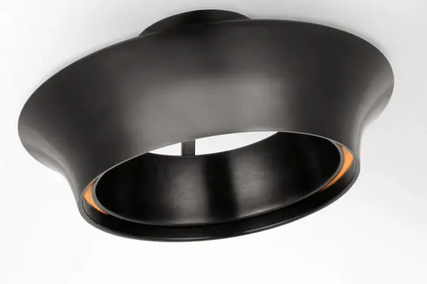 Garland 15" Dual Lit Ring Semi-Flush Mount in Aged Iron - Image 3