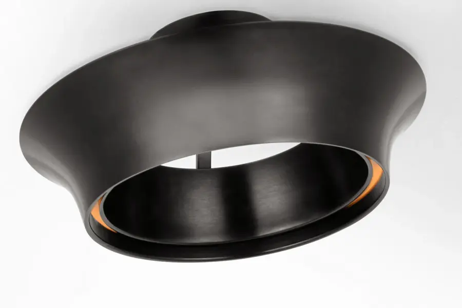 Garland 15" Dual Lit Ring Semi-Flush Mount in Aged Iron - Image 3