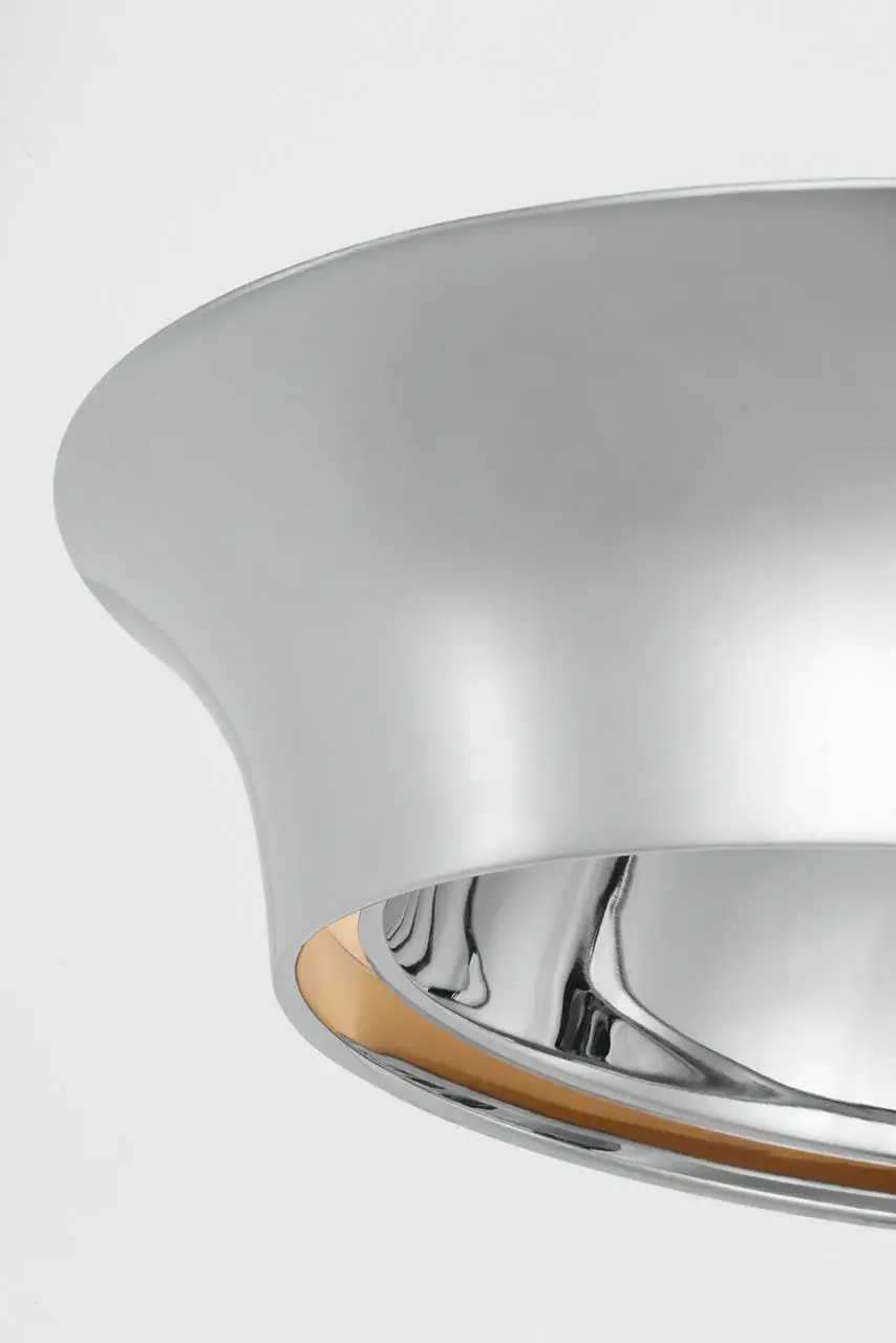 Garland 15" Dual Lit Ring Semi-Flush Mount in Polished Nickel - Image 3