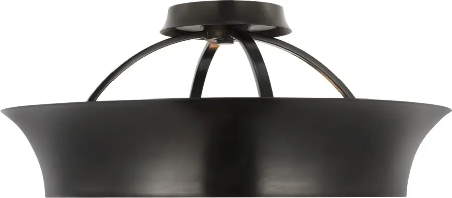 Garland 20" Dual Lit Ring Semi-Flush Mount in Aged Iron - Image 2