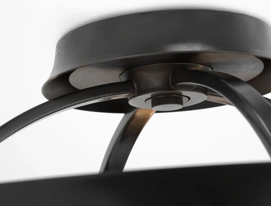 Garland 20" Dual Lit Ring Semi-Flush Mount in Aged Iron - Image 4