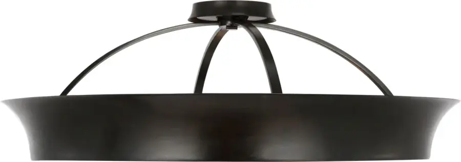 Garland 30" Dual Lit Ring Flush Mount in Aged Iron - Image 1