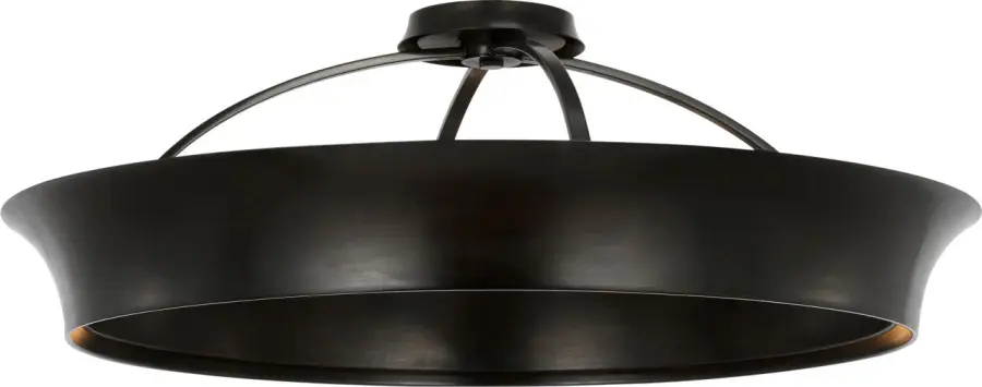 Garland 30" Dual Lit Ring Flush Mount in Aged Iron - Image 2