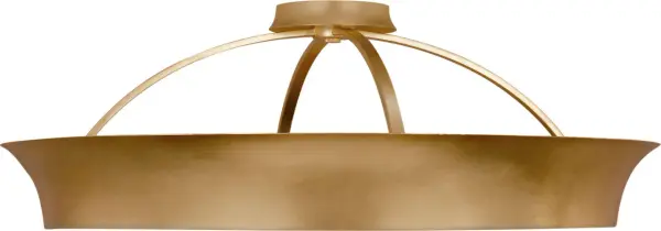 The Garland flush mount combines contemporary elegance with practical functionality. Its 30" dual-lit ring design provides both uplight and downlight, creating beautiful ambient illumination while the luxurious Gild finish adds warmth.