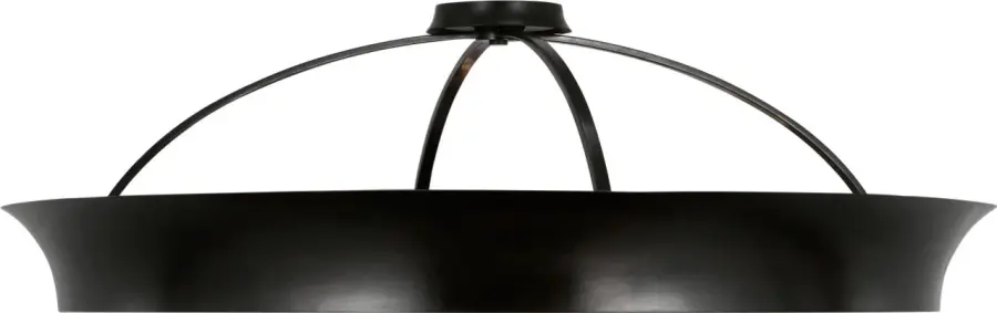 Garland 40" Dual Lit Ring Flush Mount in Aged Iron - Image 2