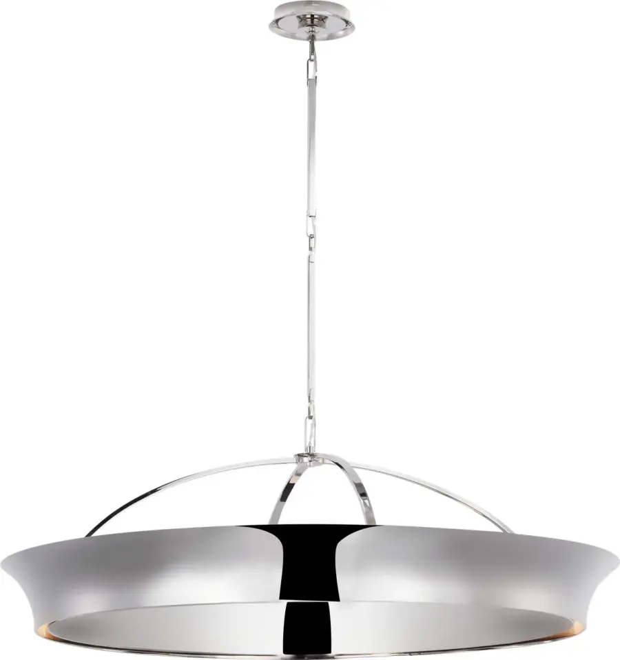 Garland 40" Dual Lit Ring Chandelier in Polished Nickel - Image 2