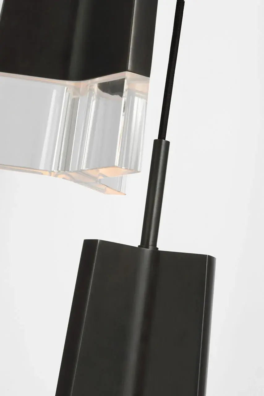 Matcha 3 Light Pendant in Bronze with Clear Glass - Image 5