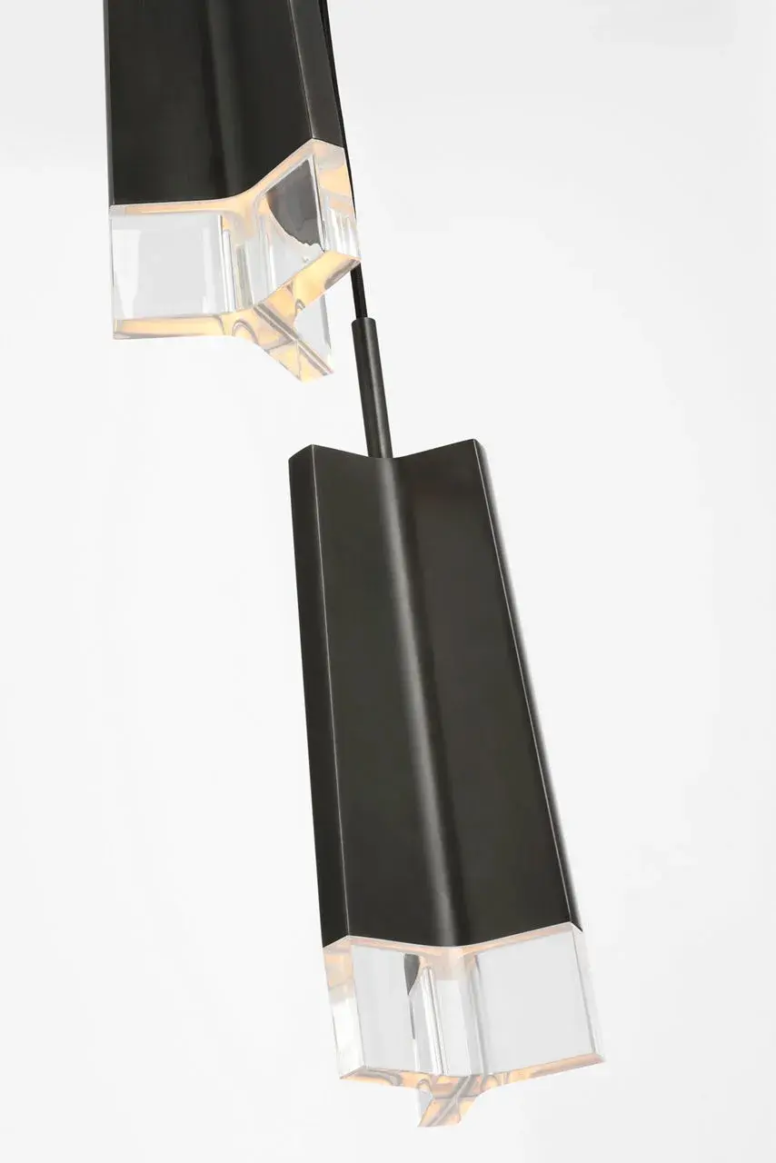 Matcha 3 Light Pendant in Bronze with Clear Glass - Image 7