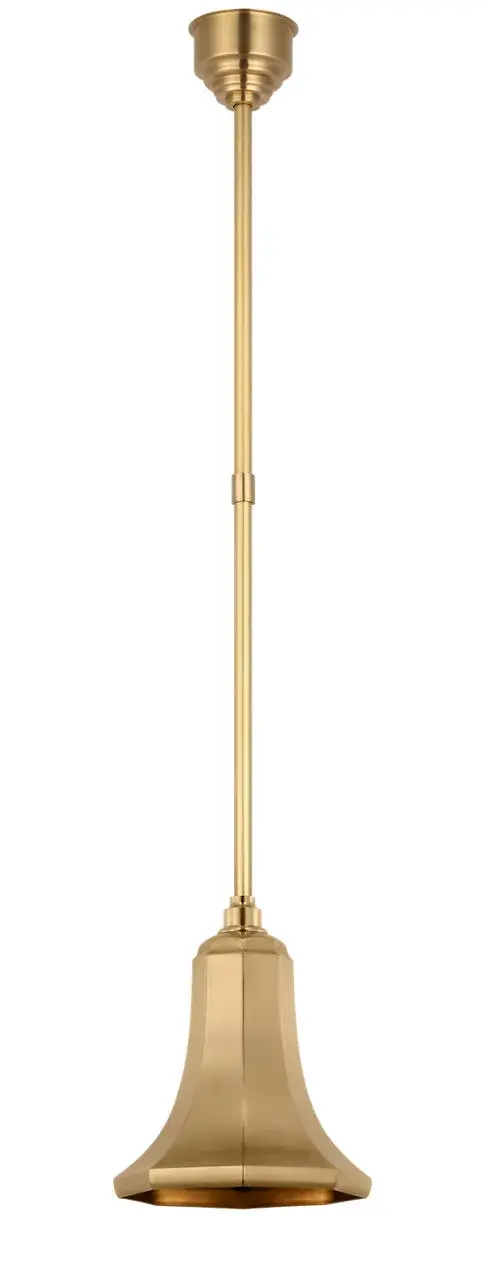 The Academy Pendant combines traditional styling with durable outdoor construction. Its hand-rubbed antique brass finish and 9.25" Savannah shade create warm, inviting illumination for covered outdoor spaces. - alternate view