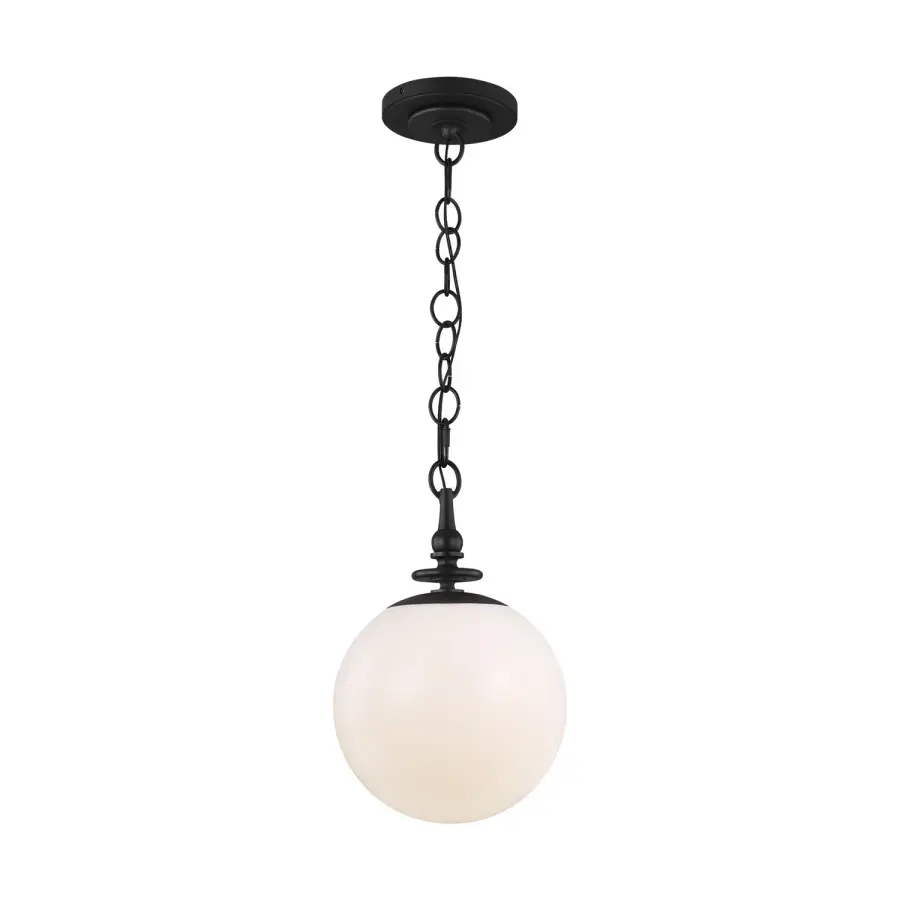 Capri One Light Pendant in Aged Iron