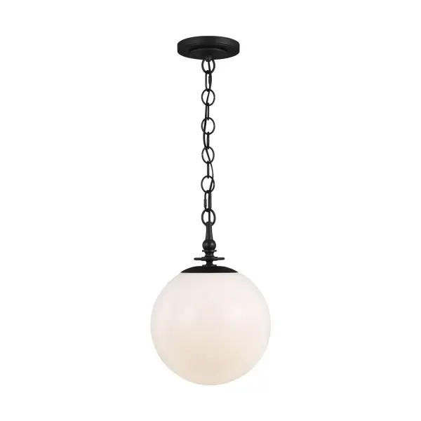 Capri One Light Pendant in Aged Iron