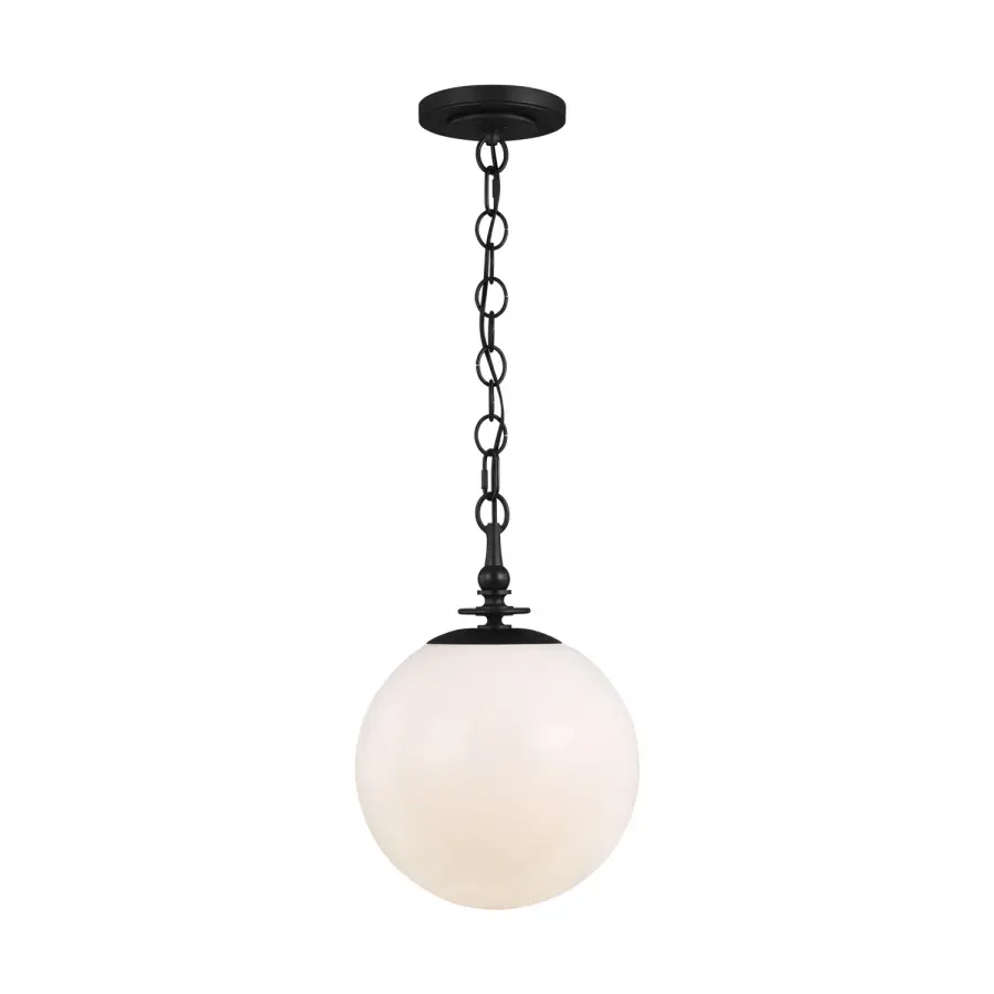 Capri One Light Pendant in Aged Iron