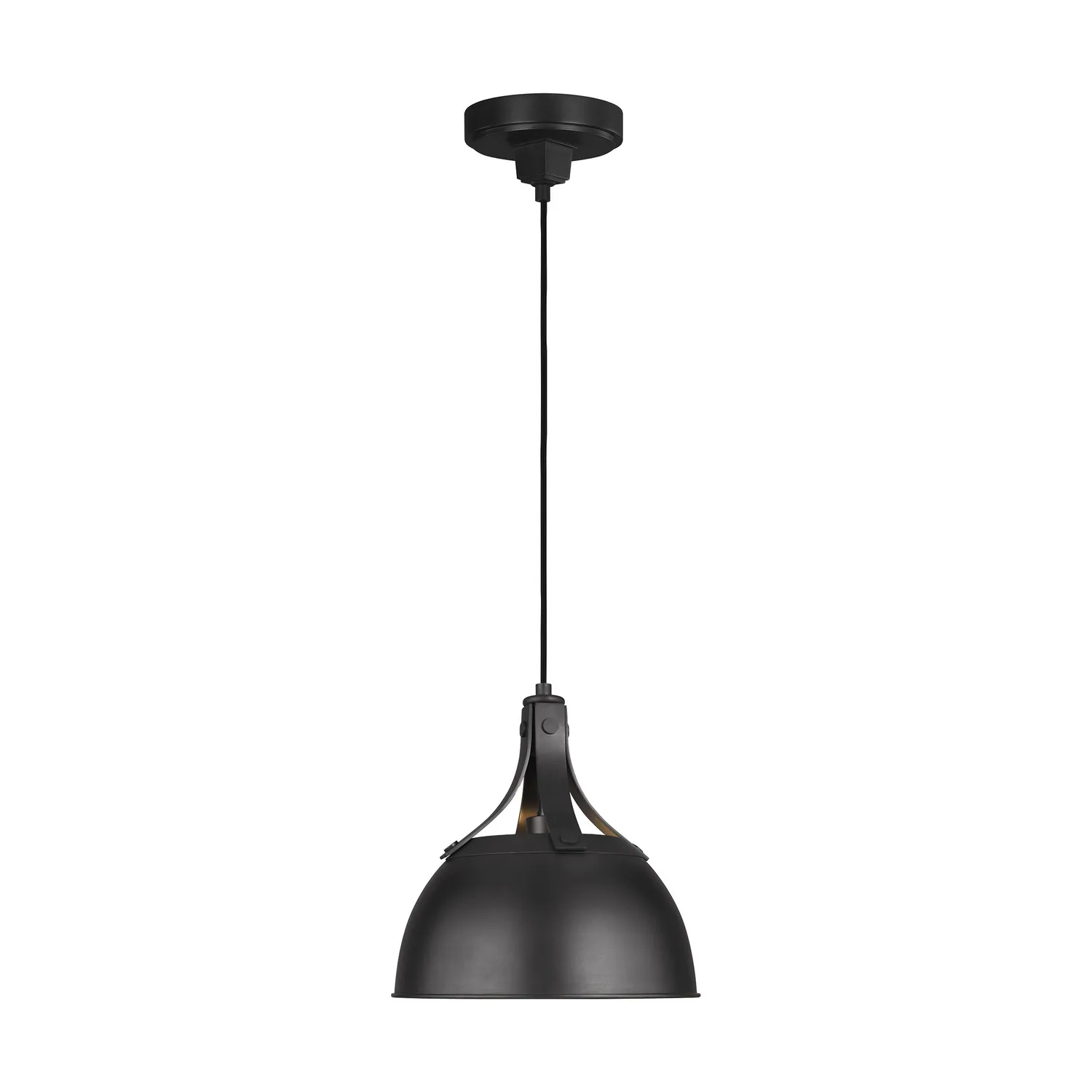 Logan One Light Pendant in Aged Iron