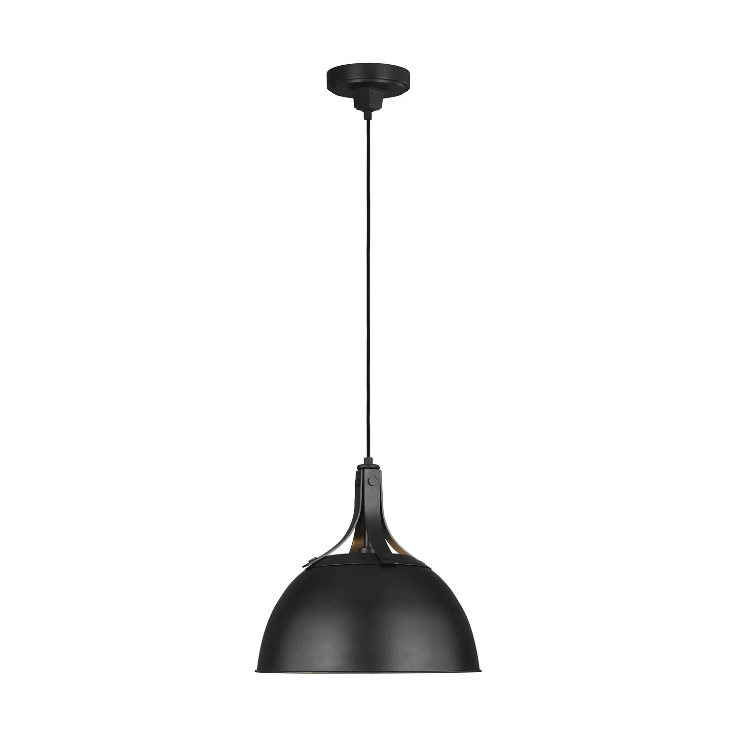 Logan One Light Pendant in Aged Iron
